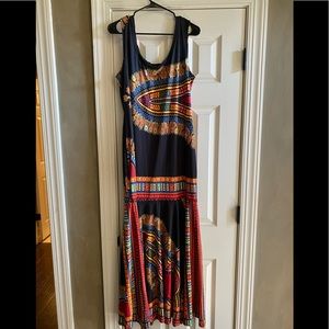 Tribal print maxi dress